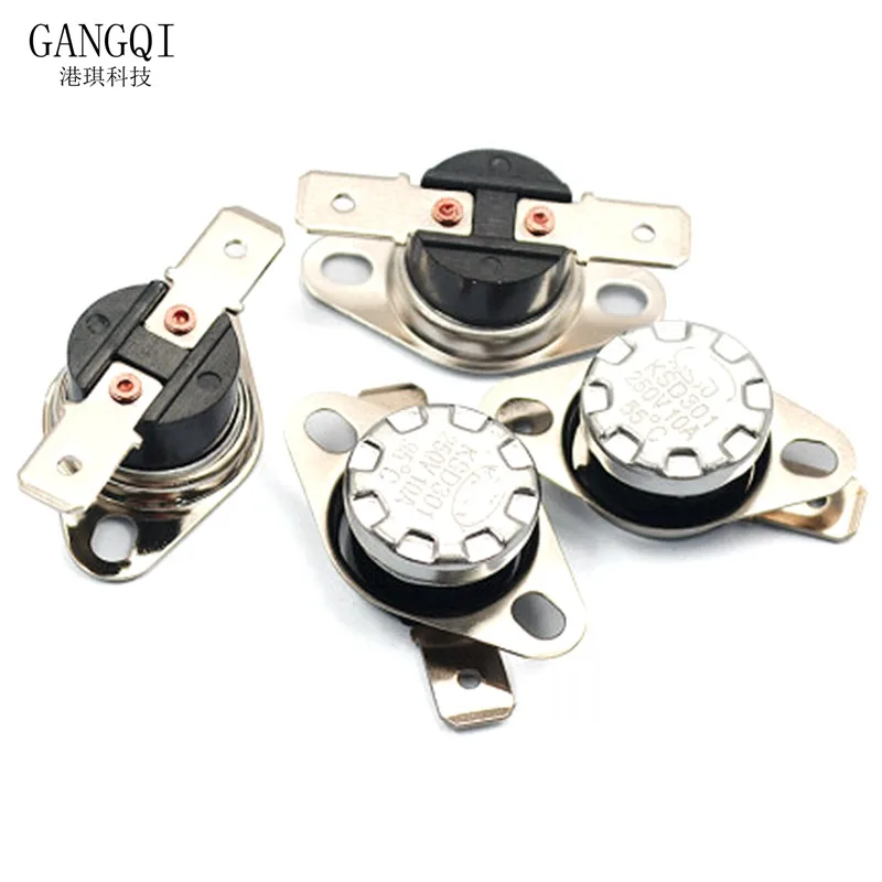 2PCS Normally Open KSD301 10A 250V 40-150 Degree Bakelite KSD-301 Temperature Switch Thermostat Sensor 50 60 65 70 75 80 90 100