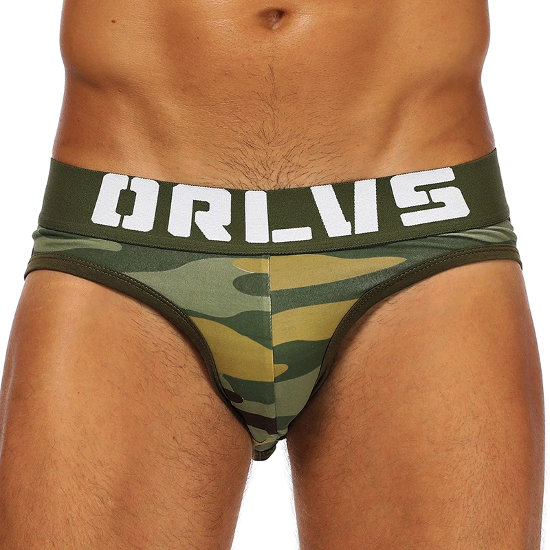 Male Underwear Male Lingerie Mens Jockstraps Camouflage Cotton