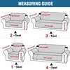 Waterproof Sofa Cover for Living Room Non-slip Sofa Pad Quilted Washable Adjustable Sofa Cover 1/2/3/4 Seat Covers for Armchairs 2