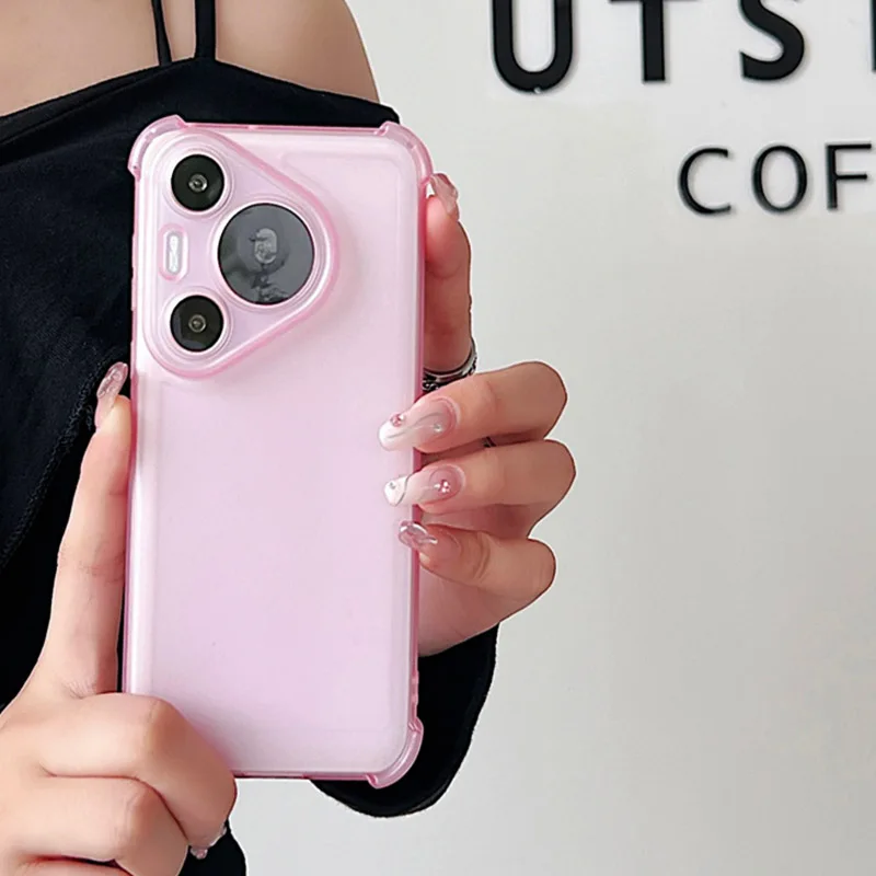 Candy Color Shockproof Transparent Matte Silicone Soft Case Cover
