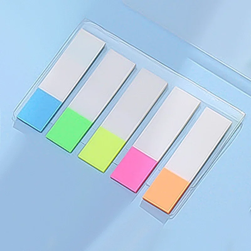 Clear Sticky Notes and Page Markers Set - Transparent Notepad and Bookmarks for Organizing and Planning