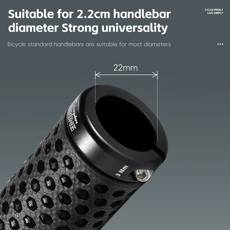 WEST BIKING Lock-On Bike Handlebar Grips - Ergonomic Pair For MTB & Folding Bicycles