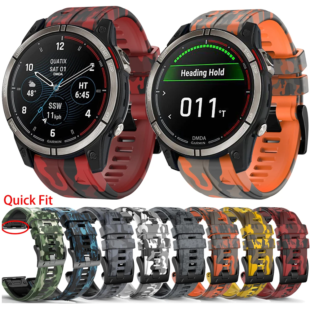22 26Mm Cinturino Per Garmin Quatix 7 7X 6 5 3 Solar Edition Cinturino Smart Watch In Silicone Quick Fit Fenix 7X Cinturino Braccialetto Correa