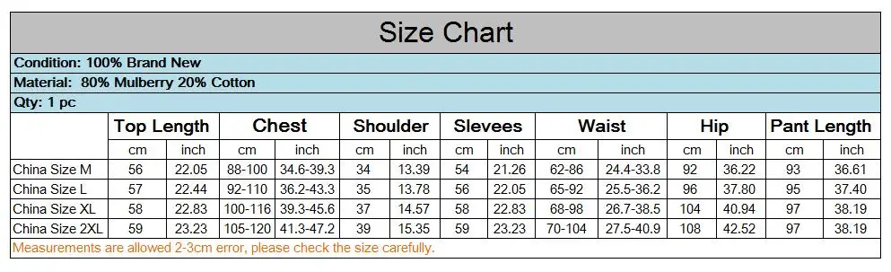Description Picture 2 of item80% Natural Silk 20% Cotton Women Warm Thermal Underwear Set Long Johns M L XL XS381