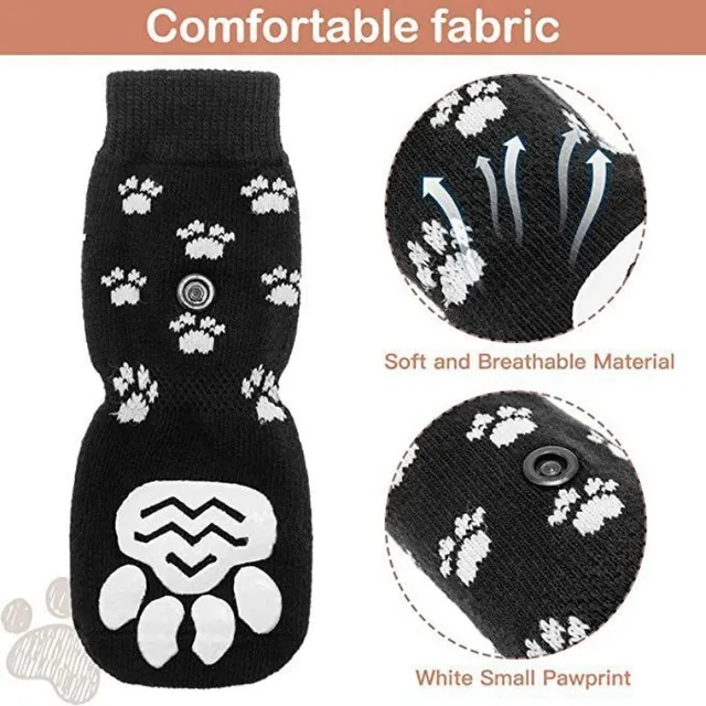 4 Piece Dog Socks Set for Golden Retrievers Medium and Large Dogs The Bottom Non-slip Cotton Socks Are Soft and Comfortable 4