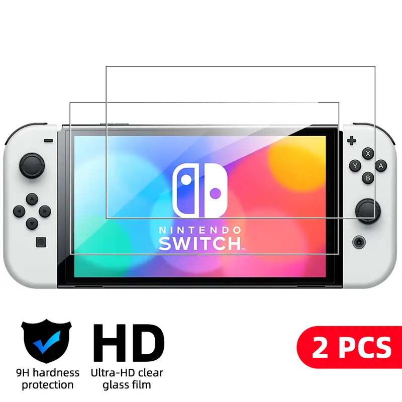 9H Tempered Glass for Nintendo Switch OLED Switch2 2 Screen Protector, HD Clear Anti-scratch Protective Glass Film Accessories - Image 9