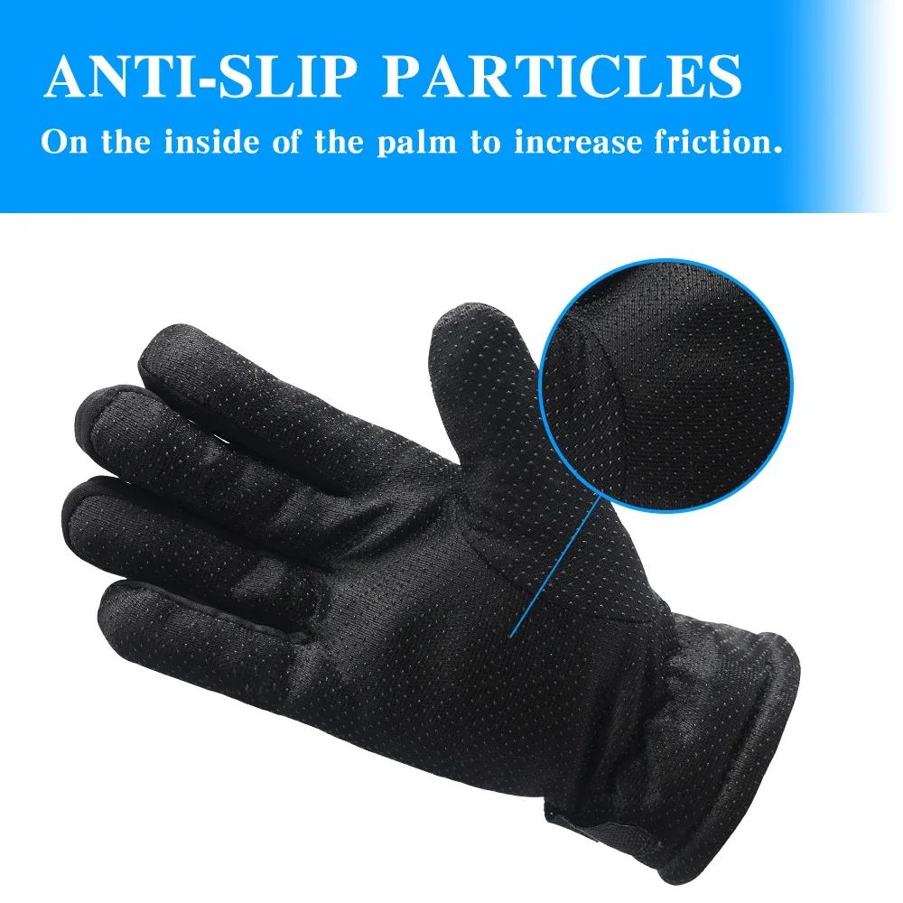 Cycling Gloves Men Winter Waterproof Warm Non-slip