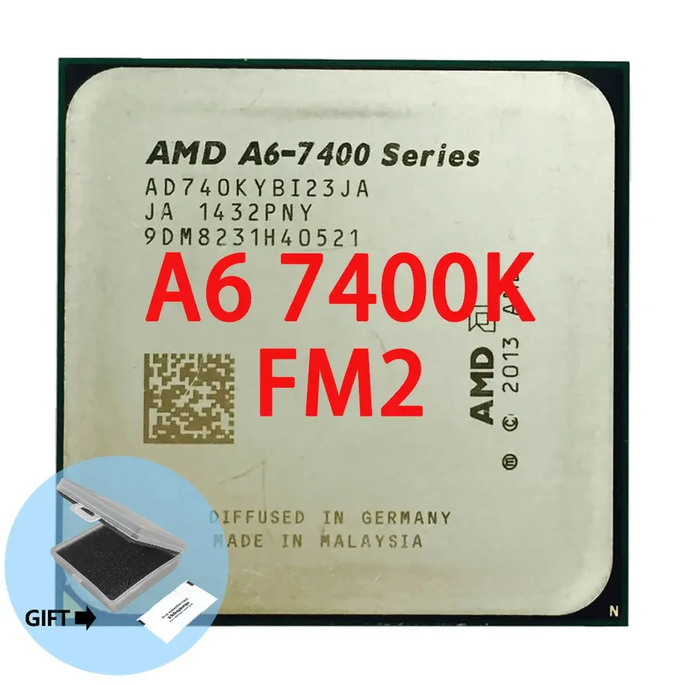 

Двухъядерный процессор AMD A6-Series A6 7400 A6 7400K A6 7400B 3,5G 65 Вт AD740KYBI23JA/AD740BYBI23JA Socket FM2 +