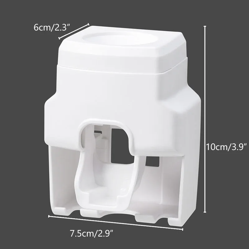 Automatic Toothpaste Dispenser and Small Toothbrush Holder Wall Mount Toothpaste Squeezer For Family Shower Bathroom toothpaste dispenser toothbrush holder toothpaste squeezer