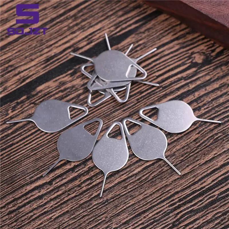 

10pcs Sim Card Tray Removal Eject Pin Key Tool Stainless Steel Needle for iPhone iPad Samsung for Huawei xiaomi