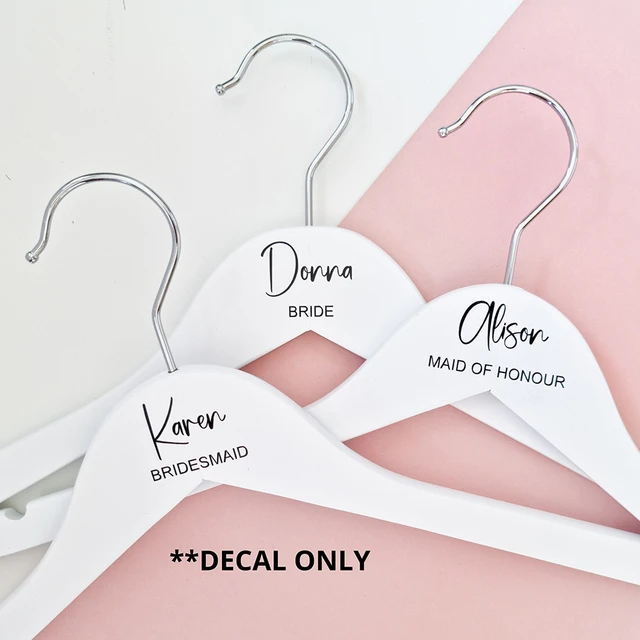 Personalized Bridesmaid Velvet Hangers Set Wedding Hangers Bridal Dress  Hanger Bridesmaid Gift Proposal Bride Party Gifts Custom Name Hanger 