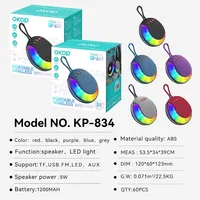 OKOPwirelessAltavoz Bluetooth portátilAltavoz Bluetooth para acampar Altavoz para caminar Reproductor de música estéreo inalámbrico TF USB Altavoces LED - Imagen 6