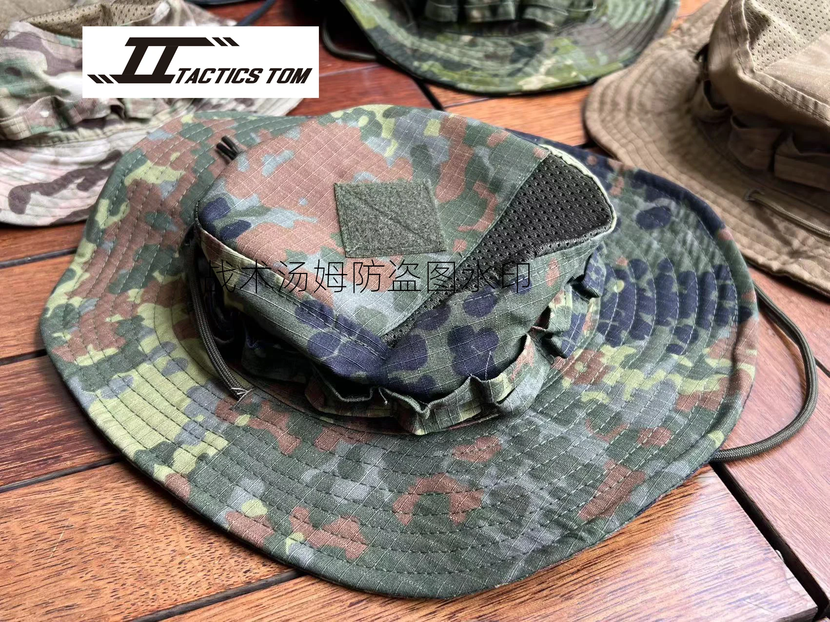 Spring Summer Breathable Mesh Cloth Tactical Round-brimmed Hat MC Multi-terrain CP All-terrain Wolf Brown Cap