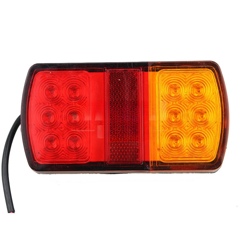 12Led 12V Samochód Ciężarowy Wodoodporny Hamulec Postojowy Kierunkowskaz Światła Tylne Światła Przyczepy Światła Boczne Kombi