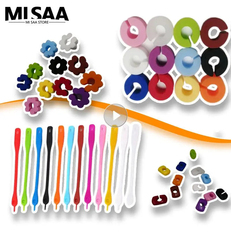 12PCS Silicone Red Wine Glass Identification Marker Charm Shot Glass Cup Labels Tag Signs Party Food Drinks Bar Accessories Tool