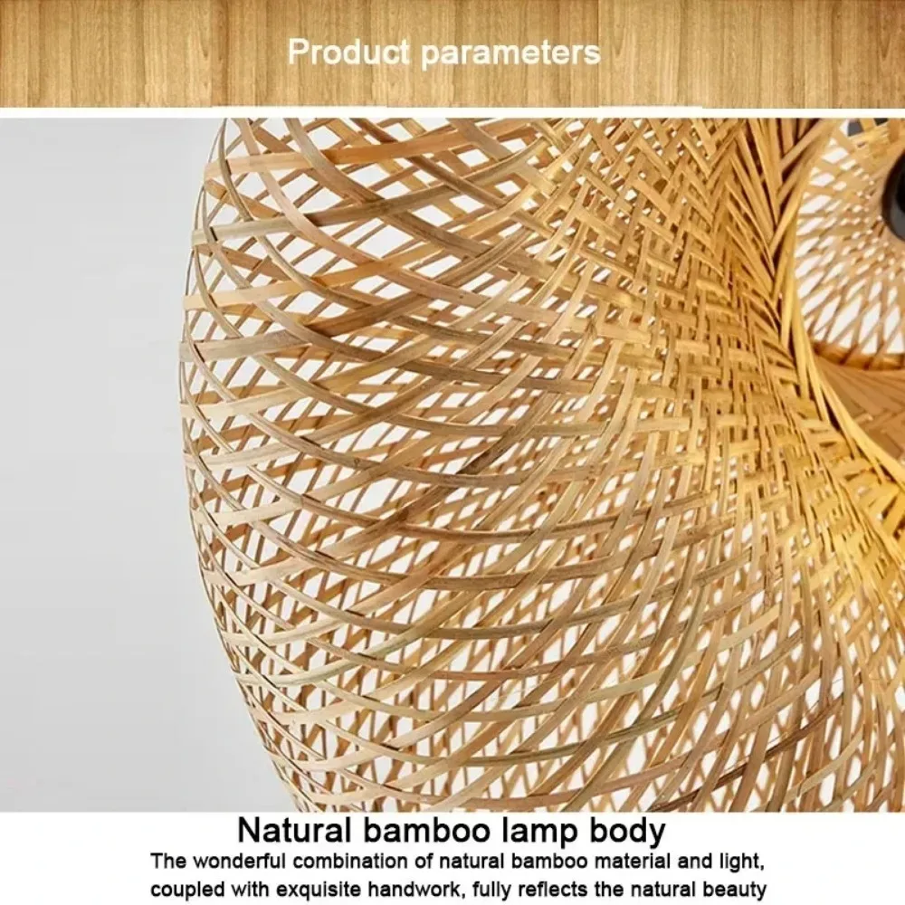 Handmade Bamboo Pendant Light 6