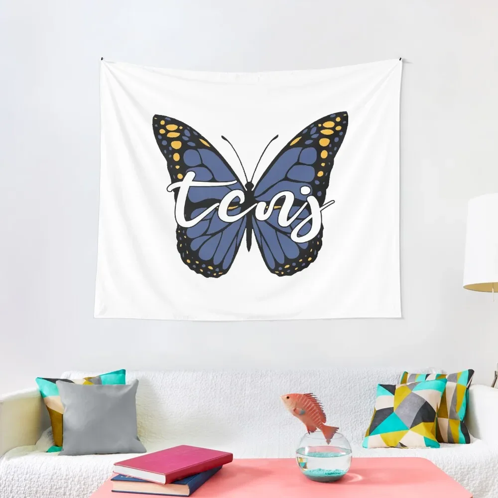 

TCNJ Butterfly Tapestry Room Aesthetic Decor Custom Tapestry