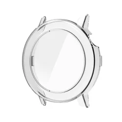 Enhanced Protective Case with Tempered Glass for CMF Watch Pro 2 - Full Coverage Bumper Frame and Screen Shield (Transparent)