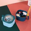 1 Set Large Capacity Sealing Seasoning Box with Handle Spoons 4 In 1 Multi Grids Spice Jar Kitchen Condiment Storage Container 5