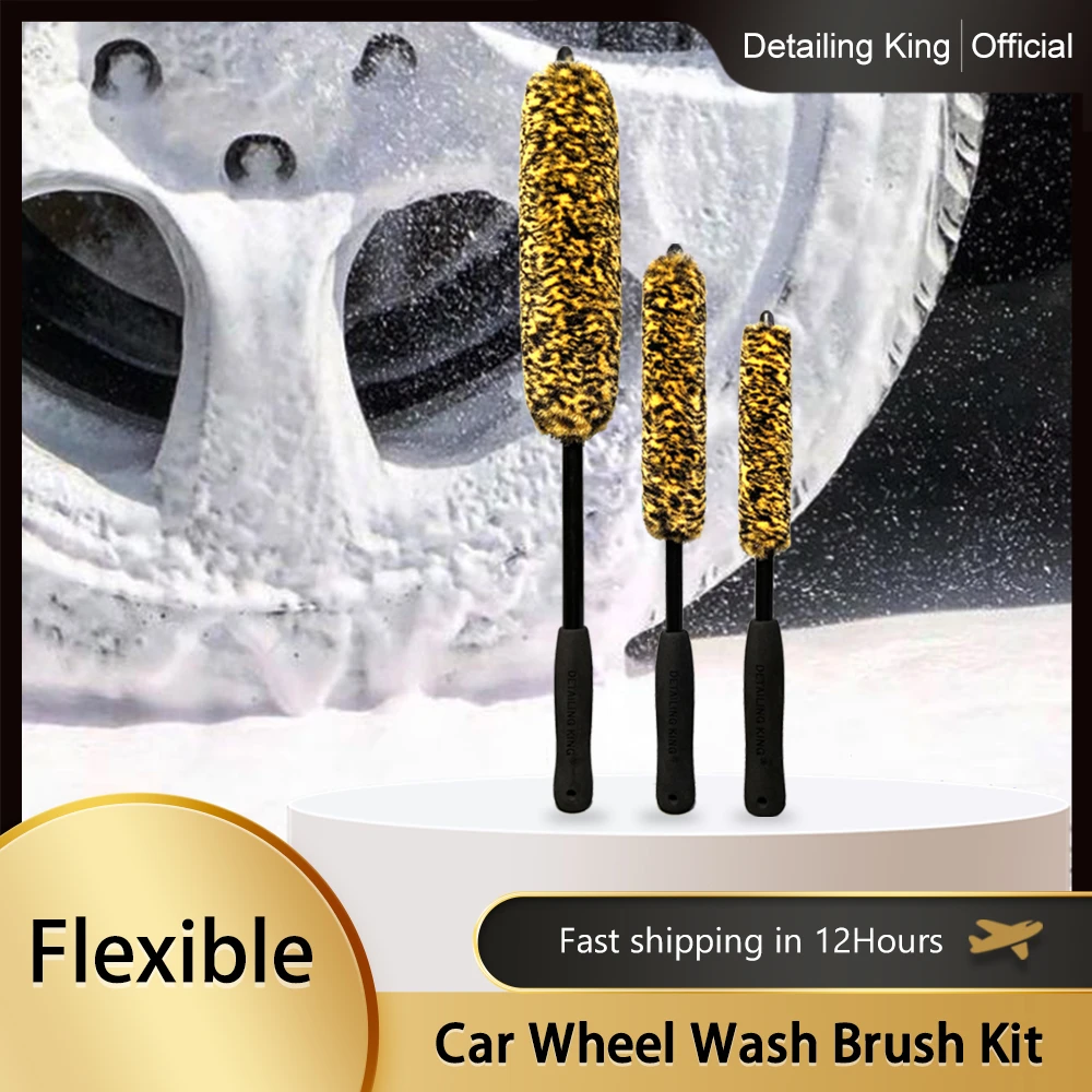 Detailing King 2022 Bendable Car Wheel Brush Non Scratches For Washing