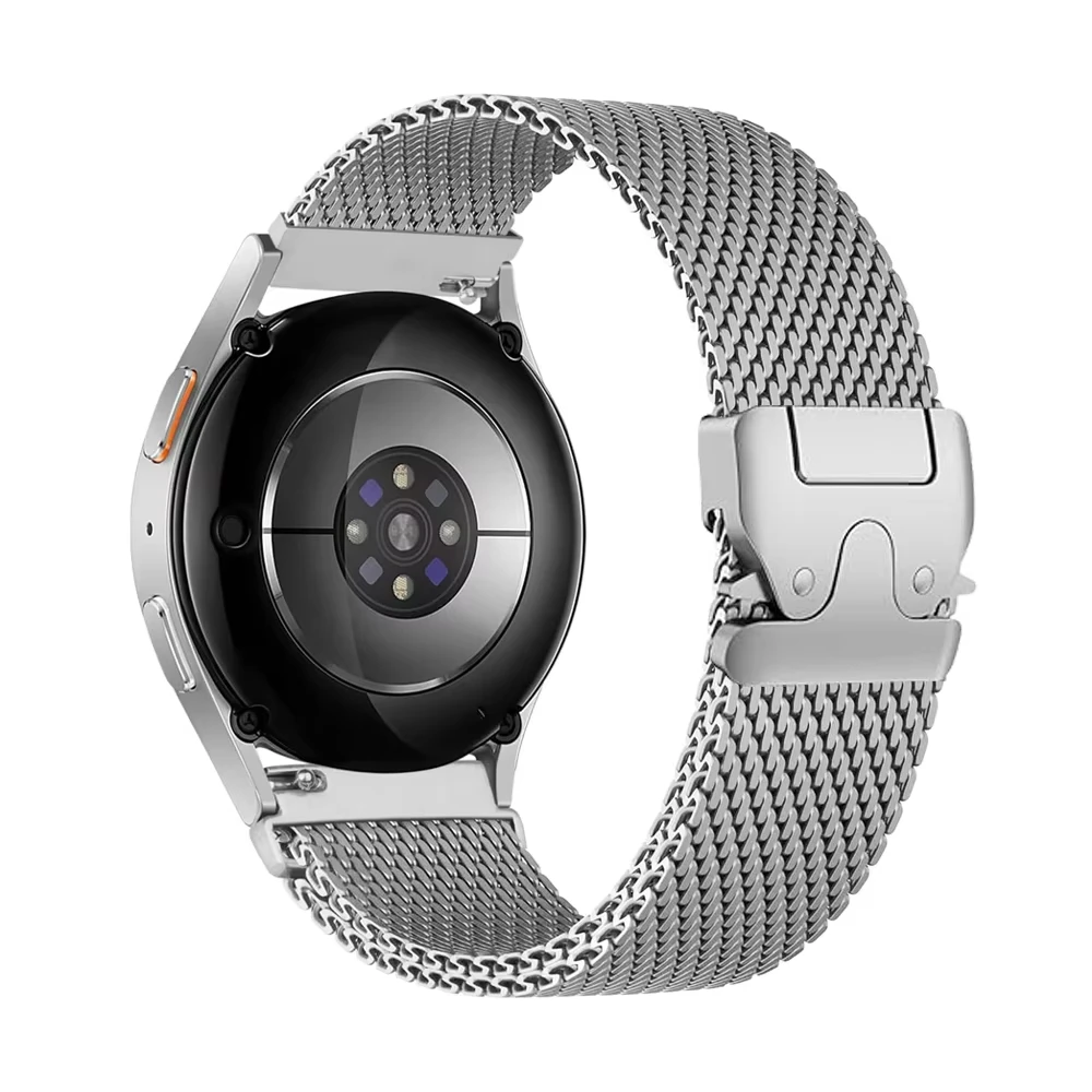 Elegant Milanese Mesh Metal Watch Strap - 20mm/22mm Luxury Wristband Adjustment