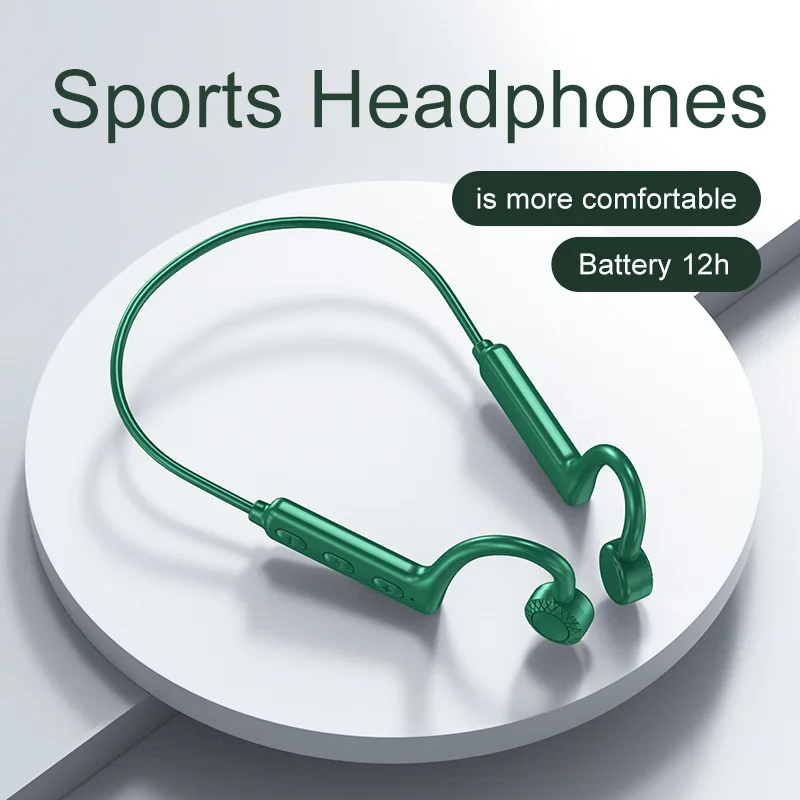 Bluetooth Earphones Wireless Headphones With Mic Air-Conduction HiFi Stereo Sound Bluetooth Headsets Sport Woks Outdoor Earphone
