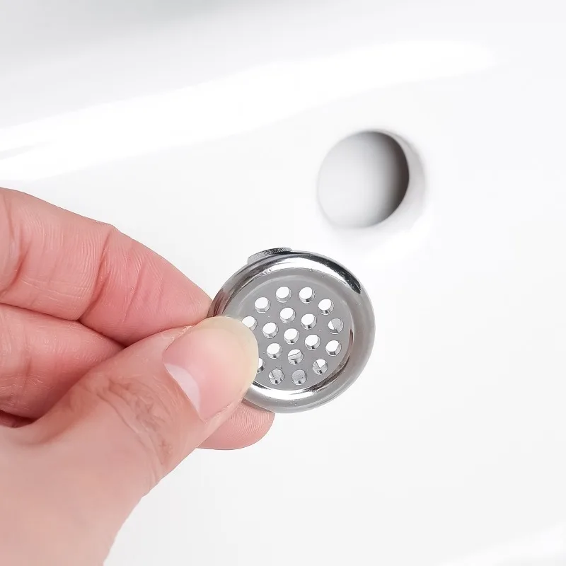 1/4PCS Wash Basin Overflow Ring Plastic Kitchen Bathroom Basin Trim Sink Hole Round Overflow Plug Bath Drain Cap Net Ring