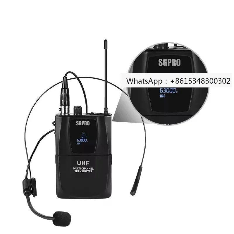 

Двухканальная гарнитура UHF sg14bb, Портативная Беспроводная микрофонная система