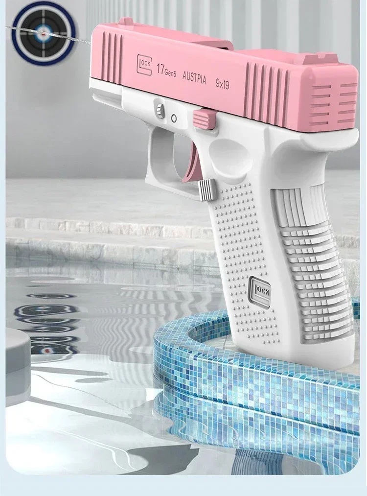 Summer Fully Water Gun Rechargeable Long-Range Continuous Firing Space Party Game Splashing Kids Toy Boy Gift 3