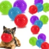 1/36pcs Squeaky Dog Toys Spiky Dog Balls Cleans Teeth and Gum Health for Your Pet Squeaker Ball Toys for Aggressive Chewers 2