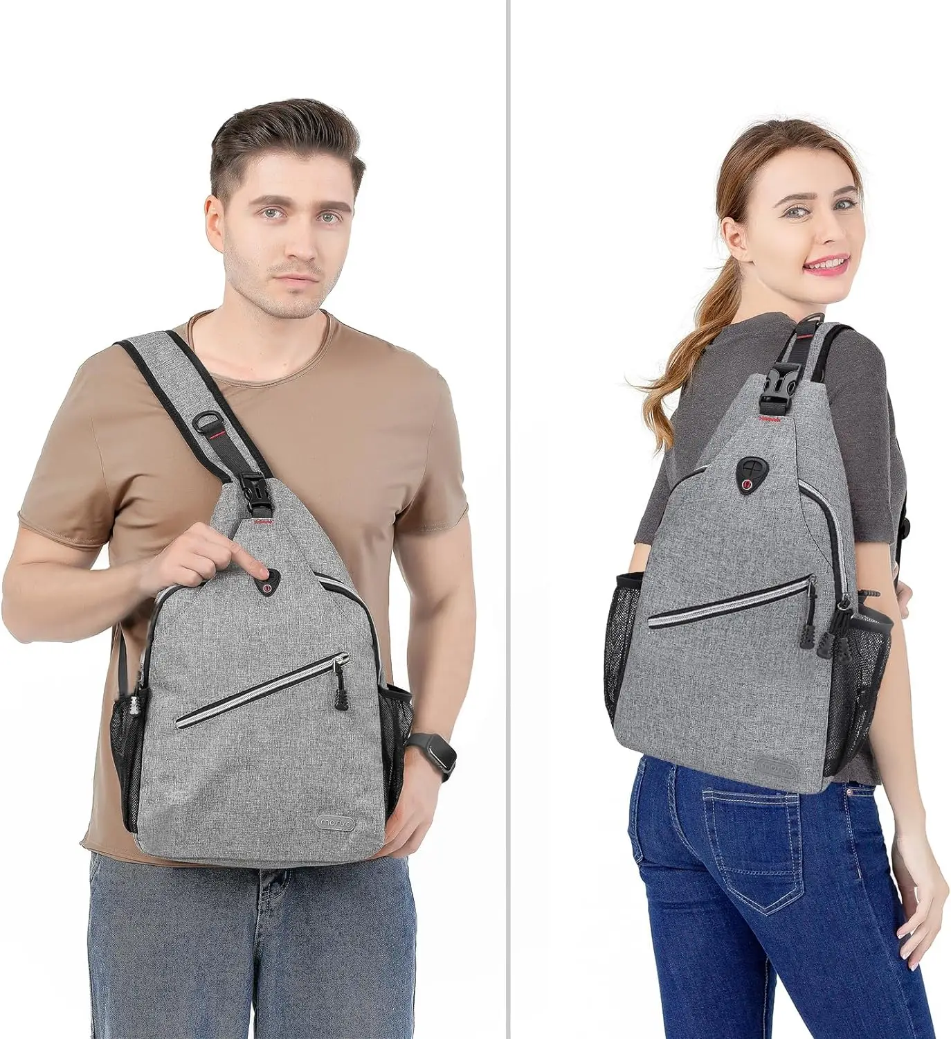 Rope Sling Bag Backpack for MacBook Air Pro 13 13.3 inch Men's Women Travel Hiking Daypack Casual Unisex Crossbody Shoulder Bag