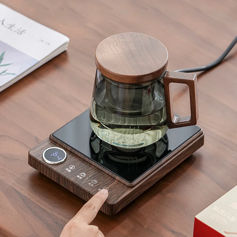 400W Cup Heater 100&deg;C Mug Warmer Electric Hot Plate Tea Stove Coffee Milk Water Heating Pad Warmer Coaster Hot Tea Maker 220V