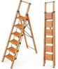 WOA WOA 6 Step Ladder, Folding Ladder with Handrails for High Ceilings, Indoor Tall Ladders with Wide Pedals, Lightweight Alumin 1