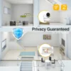Babystar 7" HD Split Screen Video Baby Monitor No WiFi, Baby Camera Monitor, Hack Proof, Remote Zoom/Pan/Tilt, 4000mAh Battery 4