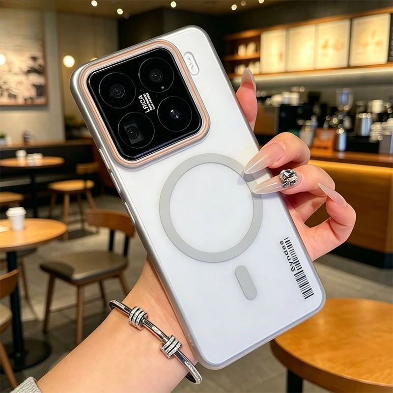 Matte Clear Magnetic Phone Case with Magsafe-Compatible Wireless Charging