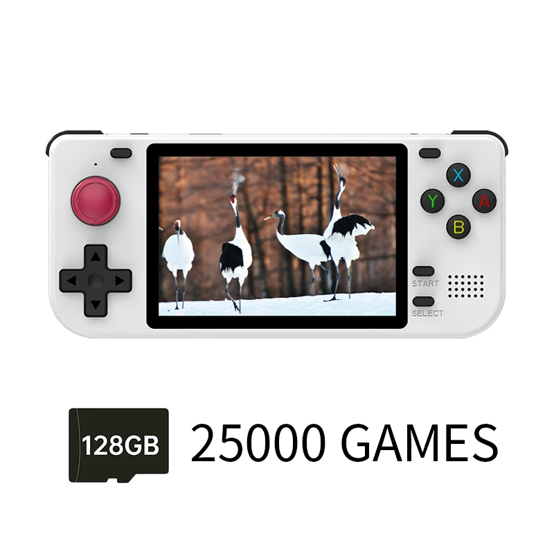 POWKIDDY RGB10S 3.5-Inch IPS OGA Screen Open Source Handheld Game Console RK3326 3D Joystick Trigger Button Children's Gifts 