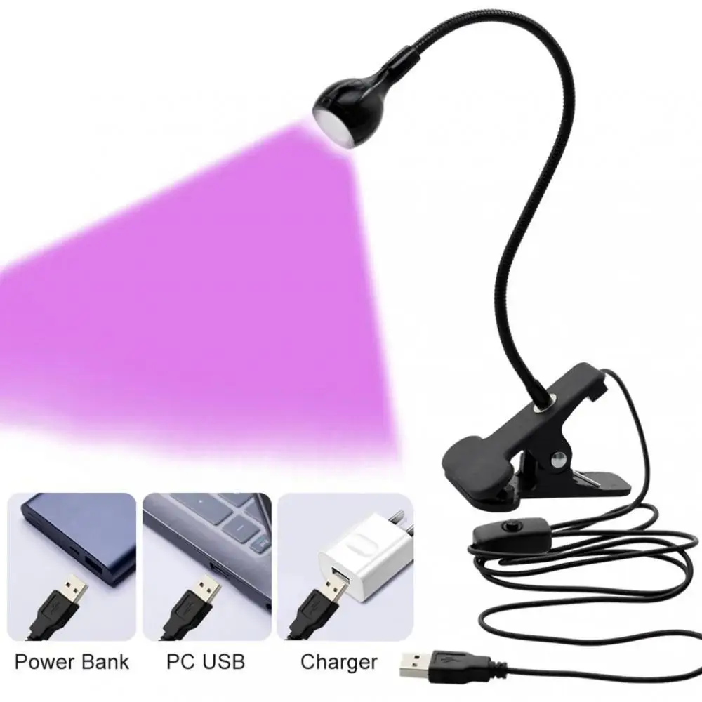 Description Picture 3 of itemFlexible Table Lamp USB Power Lamp Reading Book Light With Holder Clip Study Reading Lamps Bedside Table Bedroom Decor Nightlamp