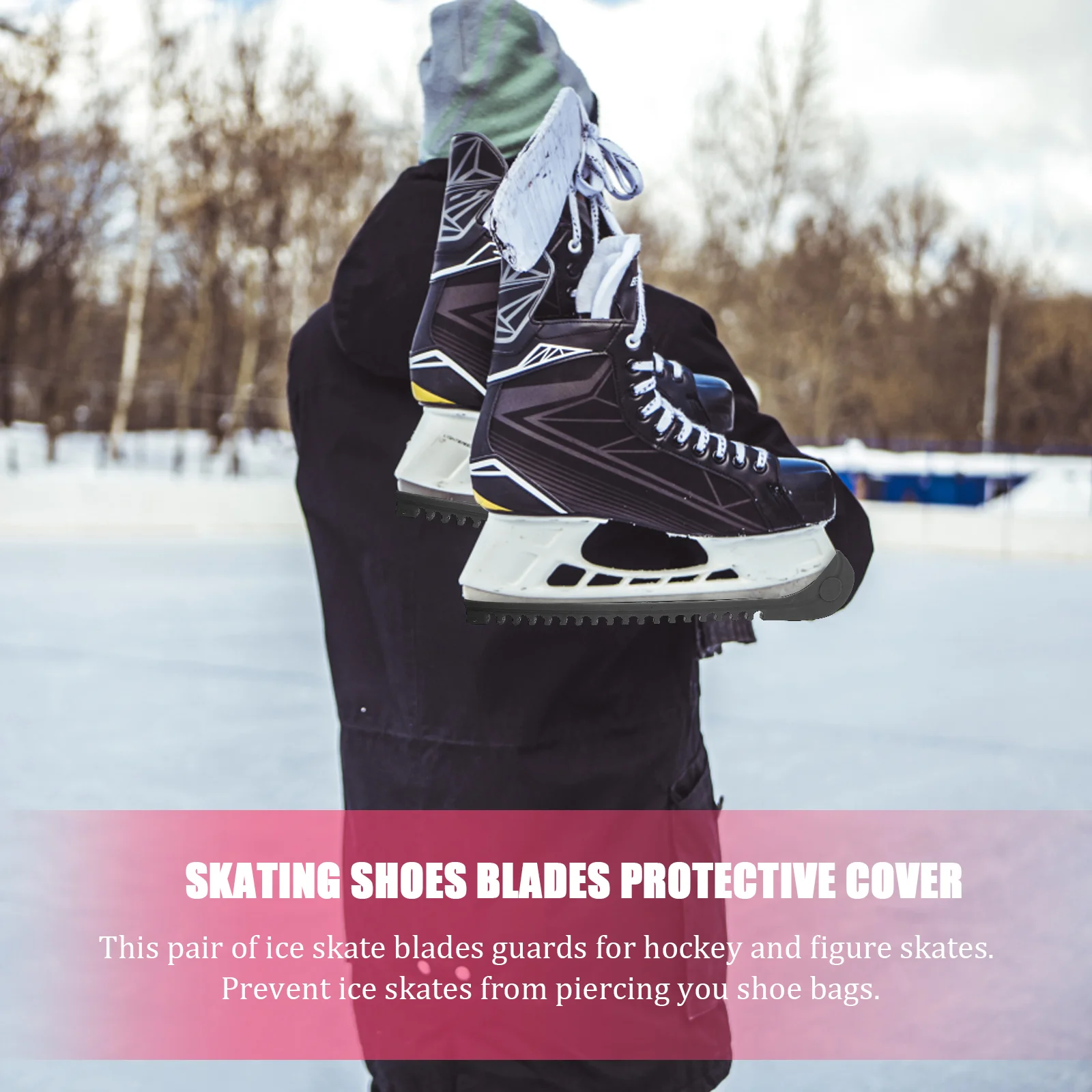 Skating Blades Guard Ice Skate Protective Cover Hockey Field Sports Equipment Team Gear ice skate protector