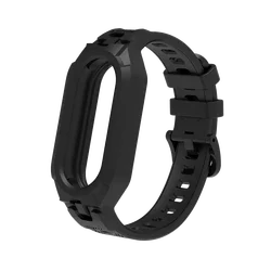 Premium Silicone Replacement Band for Xiaomi Mi Band 9 - Soft, Durable, and Comfortable Strap (Black)