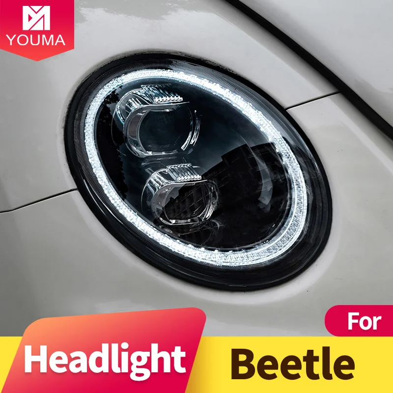 Car Styling for VW Beetle Headlights 20062012 Beetle LED Headlight DRL