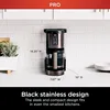 14-Cup Coffee Maker PRO, 14-Cup Glass Carafe, Freshness Timer, with Permanent Filter, Black Stainless Steel 3