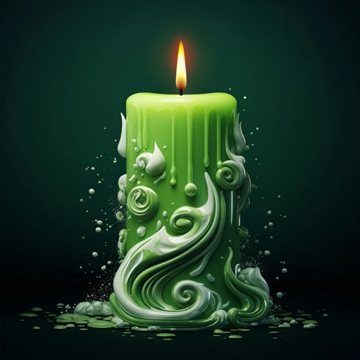 Snowflake Carved Silicone Candle Mold