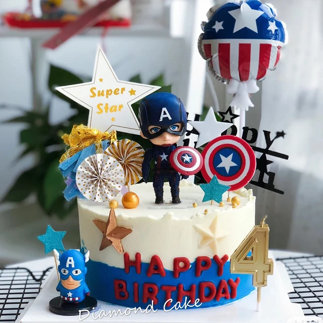 Bougie d'anniversaire Avengers Captain America