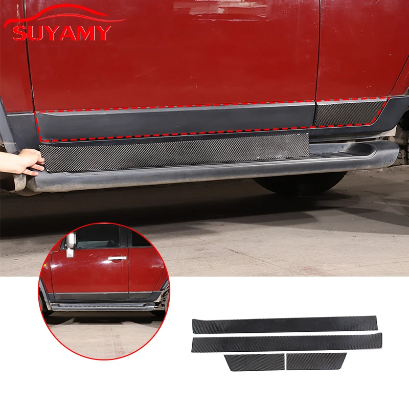 

Soft Carbon Fiber Car Door Side Anti-Collision Cushioning Pad Trim Sticker For Toyota FJ Cruiser 2007-21 Car Accessories