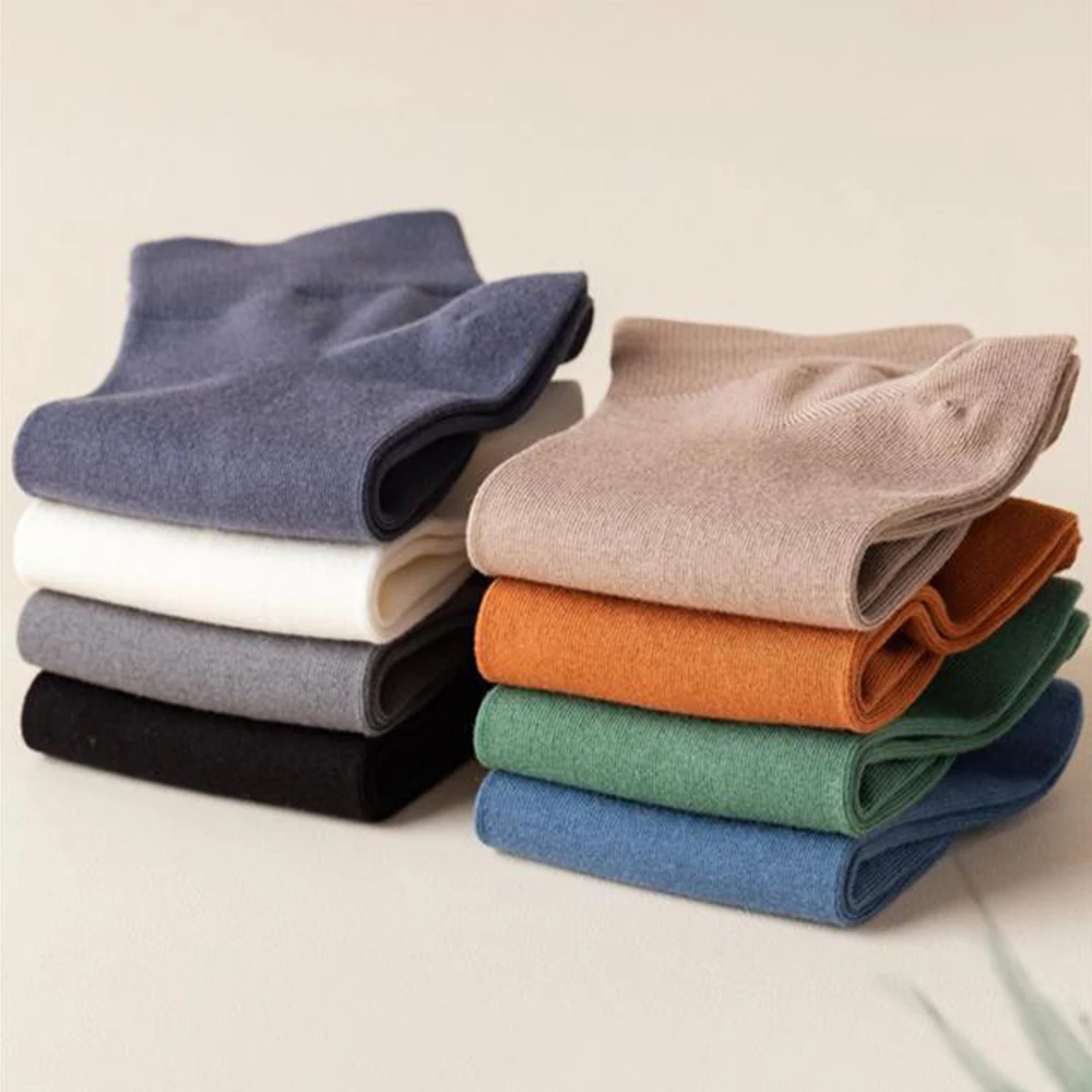 Men Cotton Socks 6Pair Solid Color Harajuku Antibacterial Deodorant Business Casual Low Tube Soft Simple Fashions Sports Socks