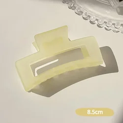 Elegant Transparent Hair Claw Clip for Women and Girls - 2023 Edition (Yellow)