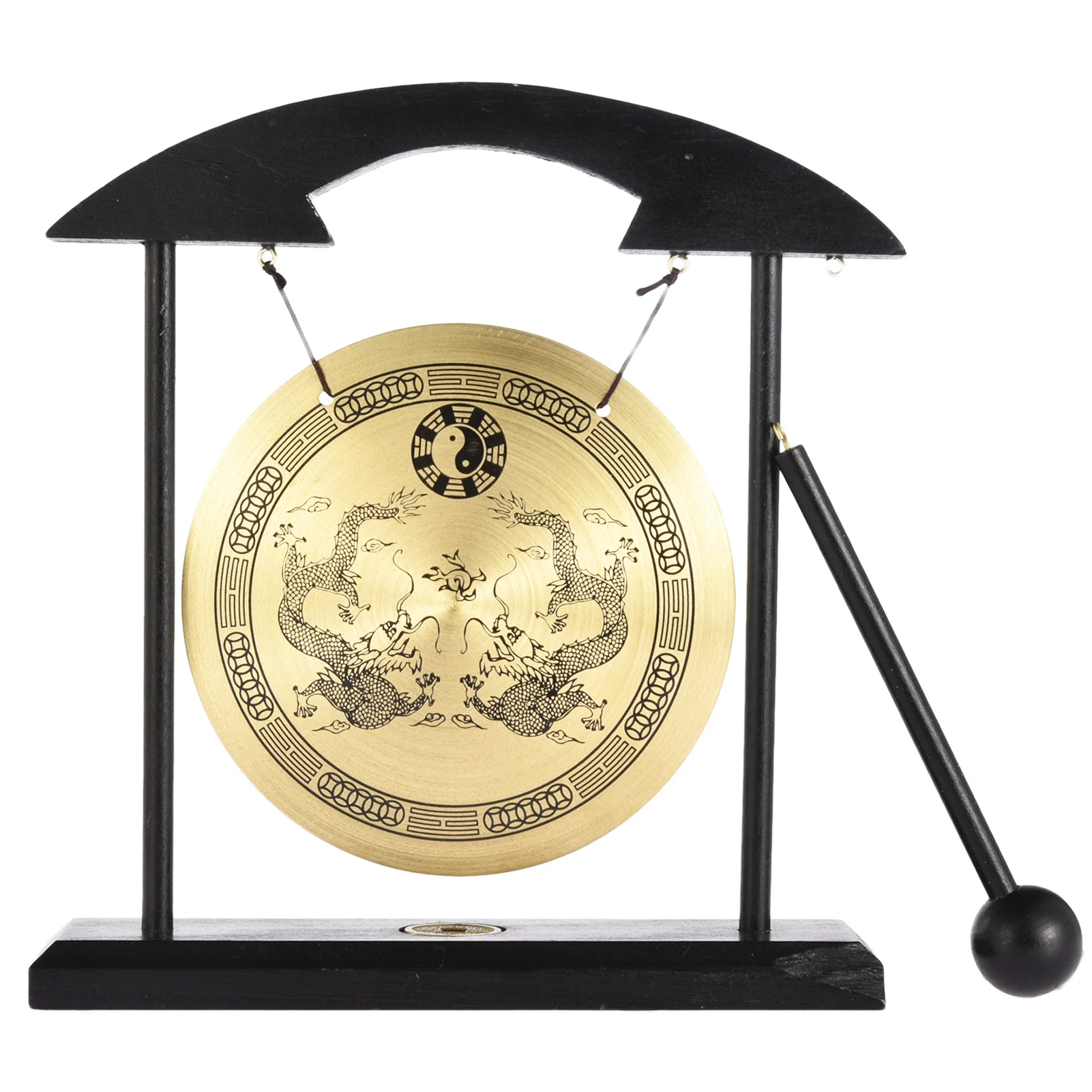 Brass Feng Shui Buddha Decor Desktop Gong Zen Art Zodiac Dragon Gong Fortune Home Decoration Accessories For Living Room Decor