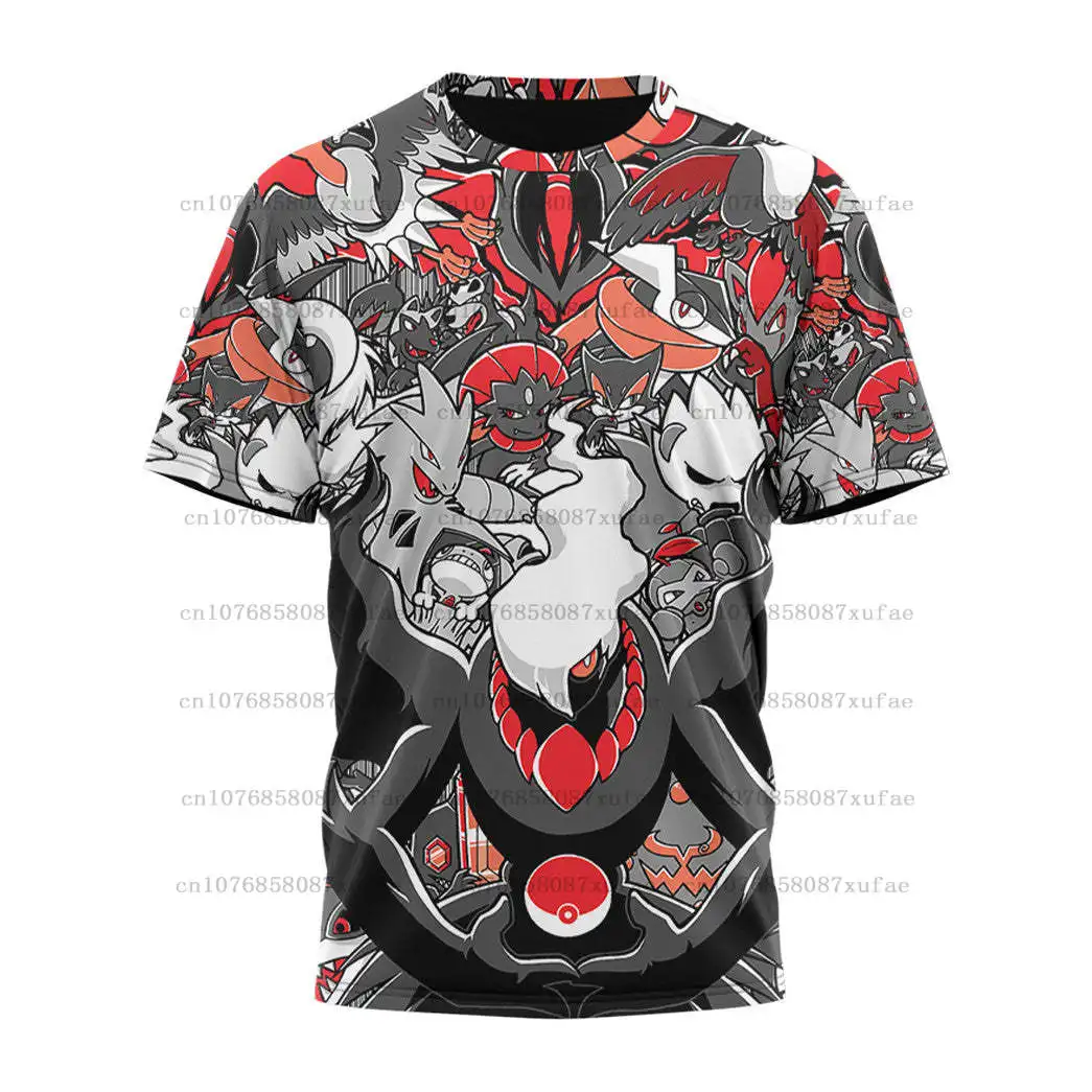 

Красочные мужские и женские 3D футболки Pokemon Eevee для спорта и отдыха с коротким рукавом для детей