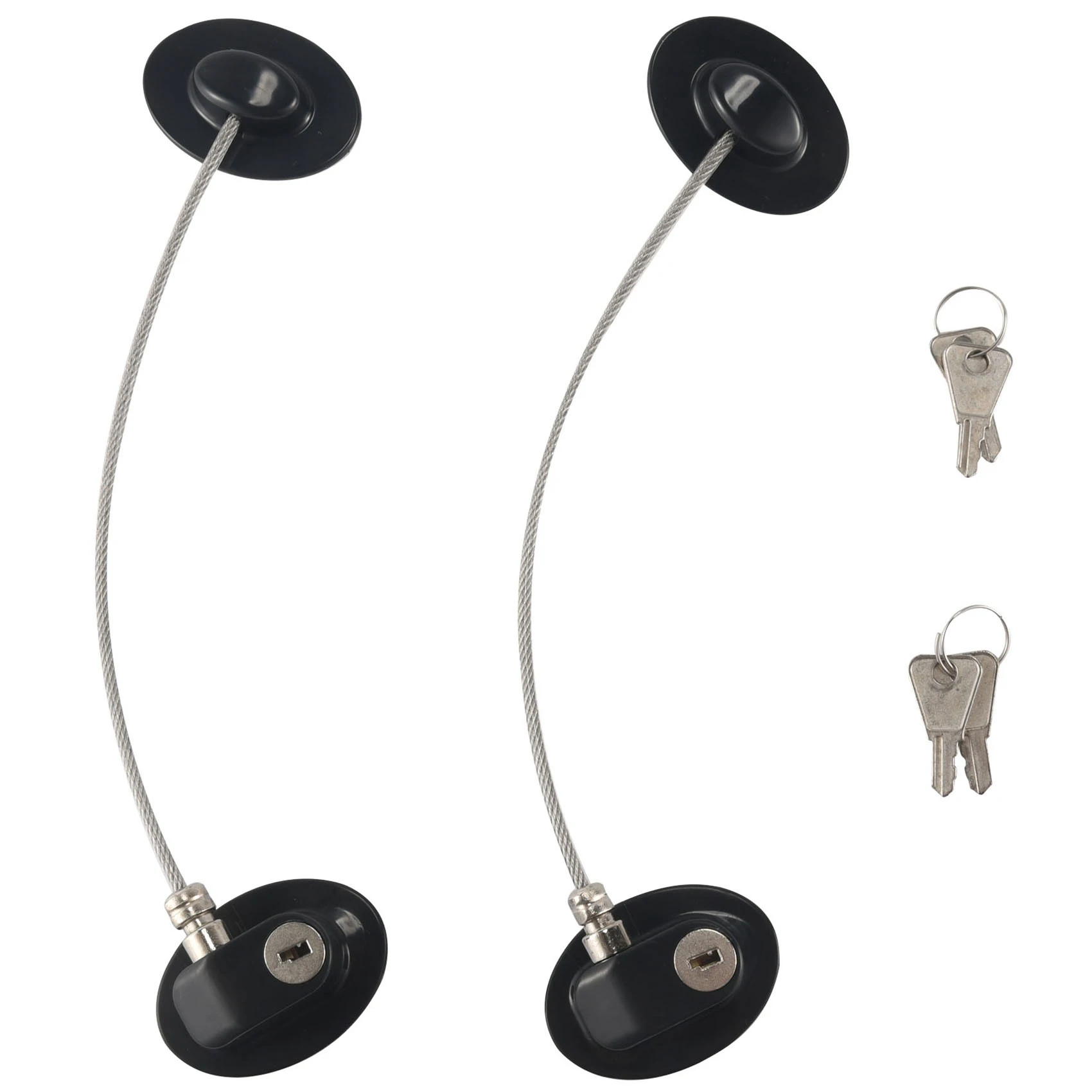 Frigorífico Door Lock com Chave Forte Adesivo Zer Door Lock Arquivo Gaveta Lock Segurança Criança Armário Lock Pcs