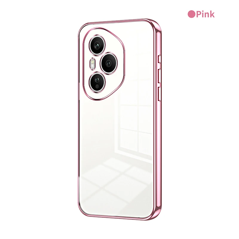 Transparent Electroplating Silicone TPU Shockproof Case - Fashionable Protective Back Cover